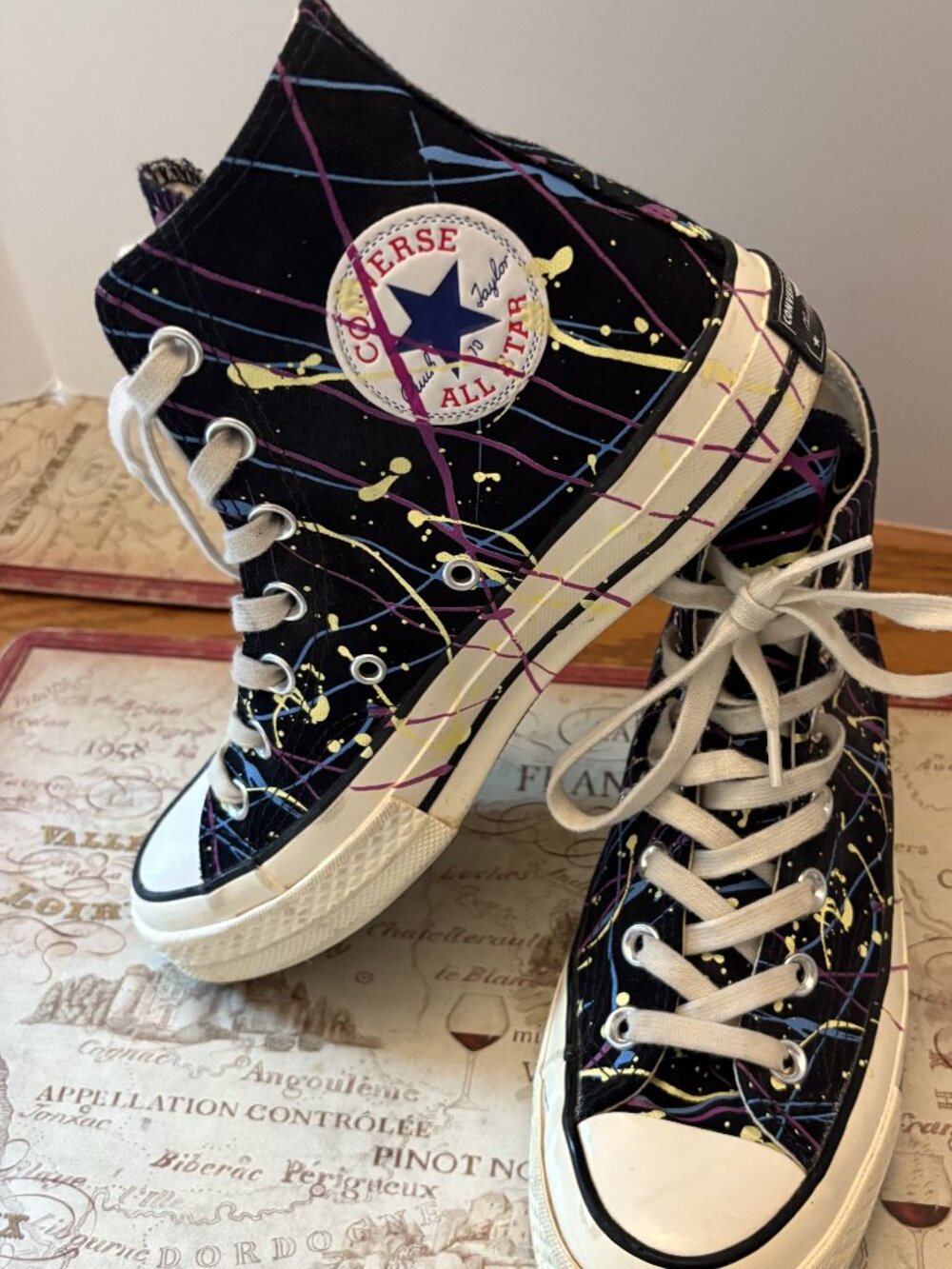 Converse Chuck 70 High Paint Splatter - Women's Size 7 - CAD $60